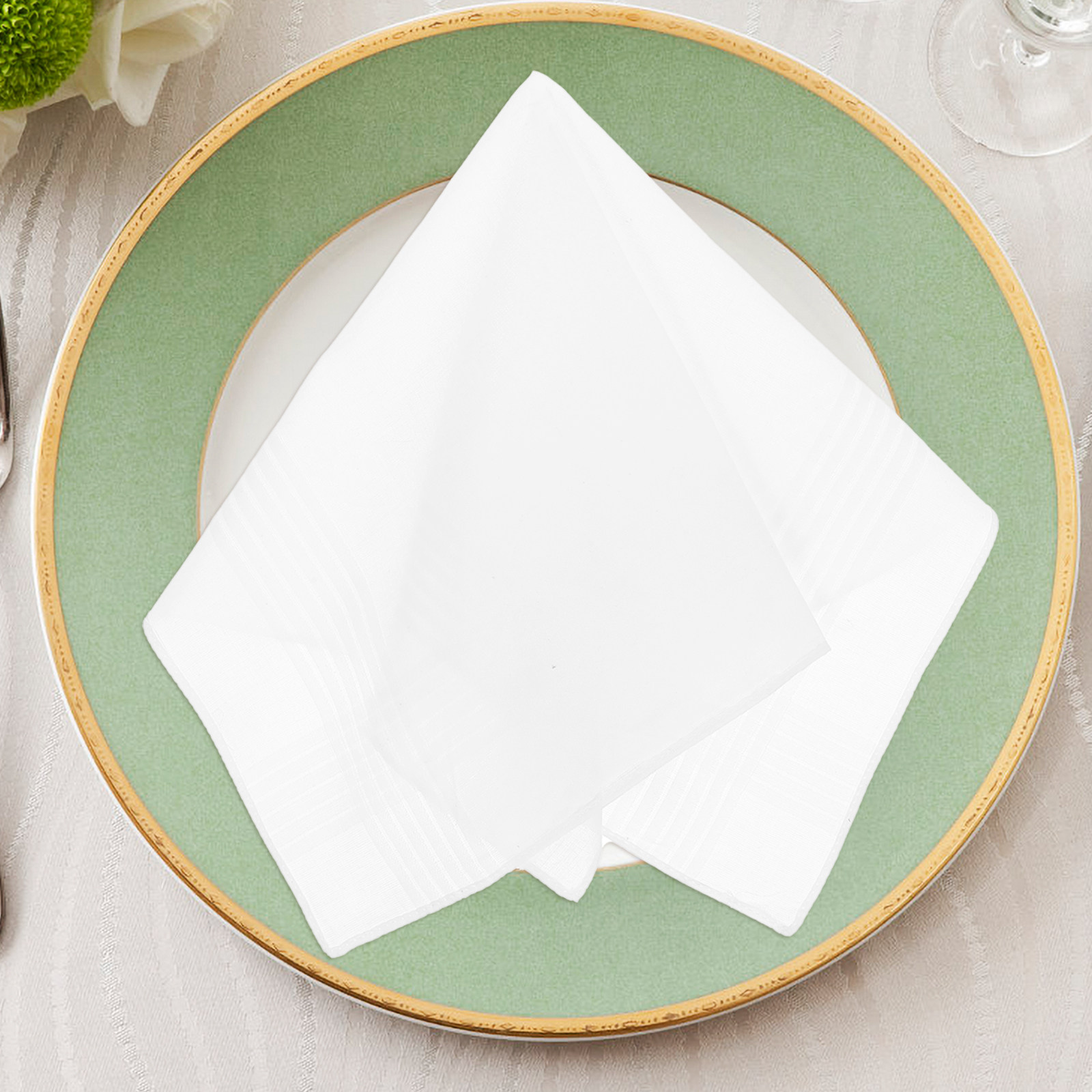 3 Stück reinweiße Taschentüche – Handkerchief Cotton Men Bewertung und Preis