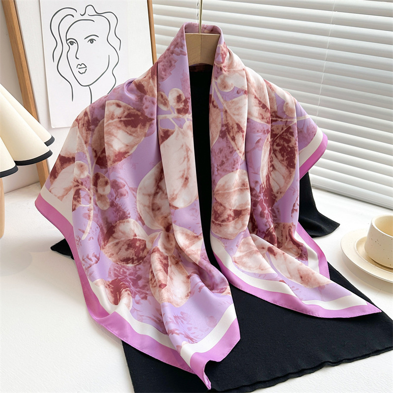 Retro 90cm bedruckte große qua – Scarf Silk Square Bewertung und Preis