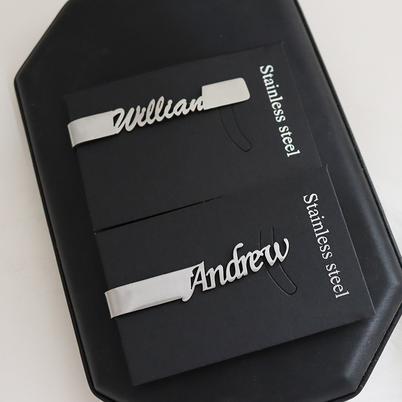 DIY Buchstabe Namensmuster 4,8 – Tie Clip Silver Bewertung und Preis