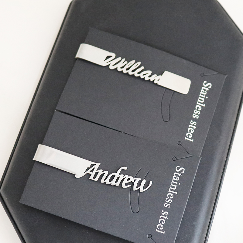 DIY Buchstabe Namensmuster 4,8 – Tie Clip Silver Bewertung und Preis